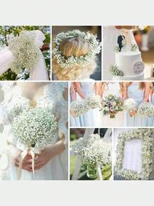 Flores artificiales 40piezas/20piezas/12piezas/6piezas Flor de Bebé Respiración Artificial Gypsophila Falsa Para Bodas Fiestas Decoración del Hogar Ramos Florales Accesorios DIY, Día de los Enamorados, Regalo