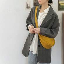 Nylon Crescent Crossbody Bag For Women Men Fanny Pack Small Travel Sling Bag - Màu vàng - Xem 8