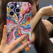 彩绘涂鸦彩虹梦境苹果16手机壳 15Promax 贴膜 14 硬壳 13 新款 12/11 高级 - 彩虹夢境 - 查看 3