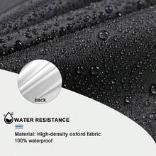 Copertura per panca da esterno adatta per panca da giardino/divano/divano doppio da 50-52 pollici, set di 2 mobili da esterno impermeabili per panche da parco, 52 pollici di larghezza x 25 pollici di profondità x 35 pollici di altezza, nero