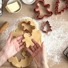 3 قطع من قوالب قطع بسكويت رجل الزنجبيل من الفولاذ المقاوم للصدأ، مع قوالب بشكل نجمة وشجرة عيد الميلاد ورجل الزنجبيل، لخبز بسكويت عيد الميلاد DIY، البسكويت، بسكويت المربى، ديكورات عيد الميلاد، بيجامات عيد الميلاد، هدايا عيد الميلاد، ديكور عيد الميلاد