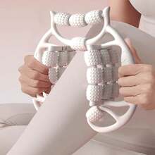 24-Roller Leg Massager, Yoga Roller, Leg Clamp, Calf & Thigh Muscle Relaxer Roller, Relieve Waist & Back Stiffness, Slim Calves, Improve Posture, Adult Massage, Fascia Roller, Weight Loss Product - Multicolor - View 3