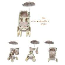 Carriola para Muñecas Estilo Vintage Modelo Noni IS-9662 Cochecito de Juguete para Niñas con Diseño Clásico Plegable y Ligera Ideal para Juego de Rol y Paseo de Muñecas Regalo de Cumpleaños Navidad - Caqui - Ver 7