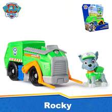 Spin Master Official Everest's Snow Plow Vehicle With Collectible Figure, Ryder's Rescue ATV Vehicle, Rex Rescue Vehicle, Rocky Recycle Truck, Tracker Jungle Cruiser, Chase Patrol Cruiser Rubble Skye Collectible Toy Zuma Hovercraft Vehicle For Kids Aged 3 And Up, 97237, 1pc