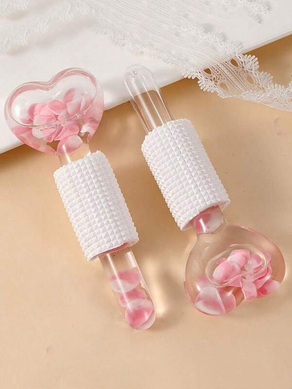 1 pièce Boule de glace magique en forme de fleur, boule de glace de relaxation chaude et froide pour le massage des yeux et du visage, sans besoin de charge, relaxation en douceur, cadeau parfait pour la Saint-Valentin, la Fête des Mères, la Fête des grands-parents, Halloween, Noël, convient aux hommes et aux femmes
