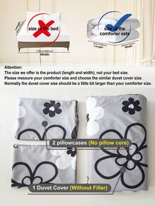 3件套心形图案床上用品（1个被套和2个枕套），柔软亲肤，适合所有季节，可用于居家、婚礼及其他场合。 - 彩色 - 查看 10