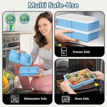 Silicone Freezer Tray For Soup With Lid - 2 Cup Soup Freezer Container Molds - Extra Large Ice Cube Tray - Silicone Freezer Food Molds For Freezing & Storing Soup, Sauce, Broth, Leftovers (2 Pack)-167239 - LightBlue - Xem 9