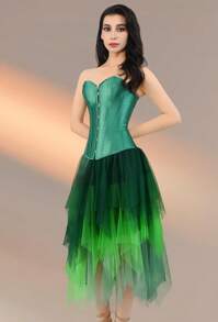 Local Shipping 2025 New  Corset Tops For Women: Plus Size Renaissance Corset - Lace Up Bustier Overbust Halloween Costume - Photo Shoot