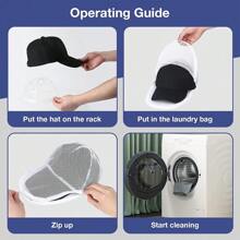 1/2pcs Hat Washer Rack With Mesh Bag For Washing Machine, Cap Cleaner Support Frame For Baseball Caps, Dishwasher Hat Protector Organizer Storage Holder, Holiday Gift, Christmas Present For Boy