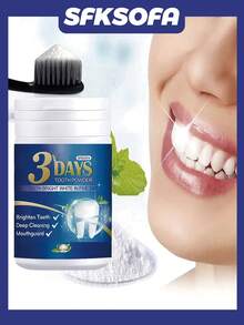 3天亮白牙齿！牙粉、亮白、深层清洁和牙龈护理合一 - 彩色 - 查看 3