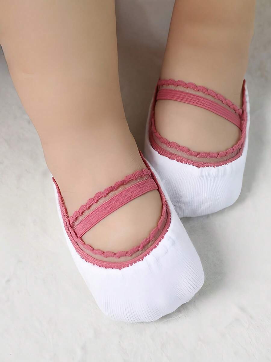 1 Pack Thin Lace Boat Socks For Kids, Invisible Socks For Princess, Suitable For Daily Use, Spring/Summer - White - View 1
