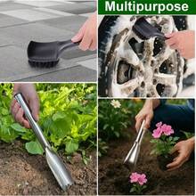 2pcs/3pcs Garden Trowel, Planting Flower Shovel, Outdoor Weeding Digging Cleaning Brush Set, Lawn Mower Cleaning Tools