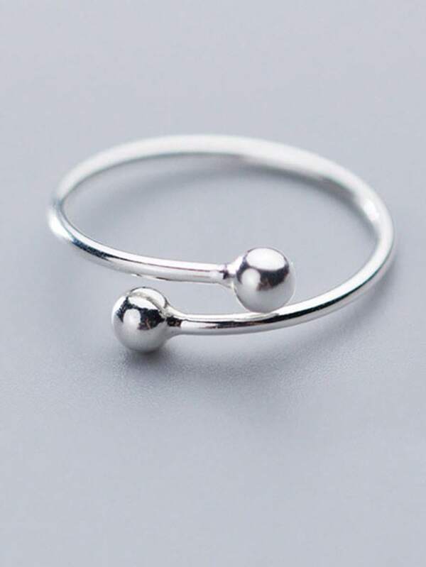 HuooNew 1 件个性化 925 纯银戒指手链，适合情人节，男女皆宜