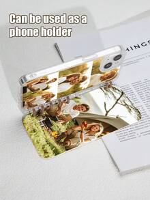 1pc Personalized Double-Sided Photo Notebook/Phone Case For Valentine's Day, Couples, Pets, Compatible With IPhone 16 Pro Max/16 Plus/16 Pro/16/11/11 Pro Max/12/12 Pro/12 Pro Max/13/13 Pro/13 Pro Max/14/14 Plus/14 Pro/14 Pro Max/15/15 Plus/15 Pro/15 Pro Max/7/8 Plus/XR/XS Max/X - Clear - View 4