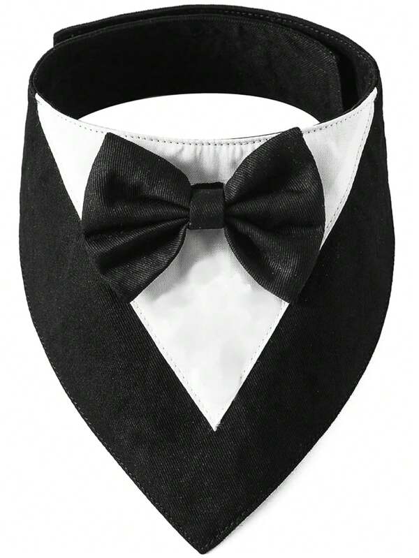 1 peça de smoking para cachorro, lenço de bandana para casamento de cachorro, coleira com laço para animais de estimação, smoking ajustável para cachorro, fantasias formais para festas de aniversário, adequado para cães pequenos, médios e grandes, roupa de dia dos namorados para cosplay de cachorro
