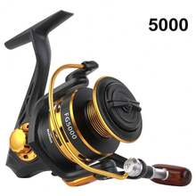 BILLINGS Spinning Fishing Reel For Saltwater Freshwater,1000-7000 Series Spinning Reel,Fold Rocker Left/Right Interchangeable,10KG Max Drag,Metal Spool,5.2:1 Gear Ratio