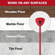 12 Pack Mop Heads Replacement For O-Ceda Easy Wrin Spin Mop, Microfiber Spin Mop Refills, Easy Cleaning Mop Head Replacement