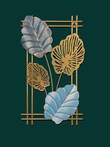 1pc Colorful Ginkgo Leaf Wall Art, Metal Wall Sign, Aesthetic Wall Decor, Retro Hanging Ornament, Bar Kitchen Coffee Sign, For Home Room Living Room Office Decor, Valentine New Year Party Decor, Housewarming Gift,Home Decor ,Room Decor,Wall Decor Gifts Birthday Graduation