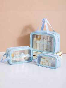 3-in-1 Kulturtasche-Set: Tragbare Makeup-Tasche, wasserdichte PVC-Kosmetiktasche, multifunktionale Make-up-Organizer-Tasche für den Sommer, Kulturtasche für die Reise. Geeignet für Hautpflege, Make-up-Tools, Pflegeutensilien. Geschenk für Freunde, Valentinstag, Geburtstag, Mutter, Frauen, Mädchen, Weihnachten, Erntedankfest. Tasche, Taschen, Makeup-Tasche, Kosmetikkoffer, Reise, Make-up-Tasche, Aufbewahrung, Make-up-Organizer, Kulturtasche, Schreibtischorganizer, Kosmetiktasche, Make-up-Beutel, Make-up-Organizer, Kosmetikzubehör, Make-up-Beutel, Make-up-Taschen, Geschenke für Frauen, Weihnachtsgeschenke, Geschenkideen für Frauen, Beutel, Make-up-Beutel, Reiseessentials - Verschiedenfarbig - Übersicht 30