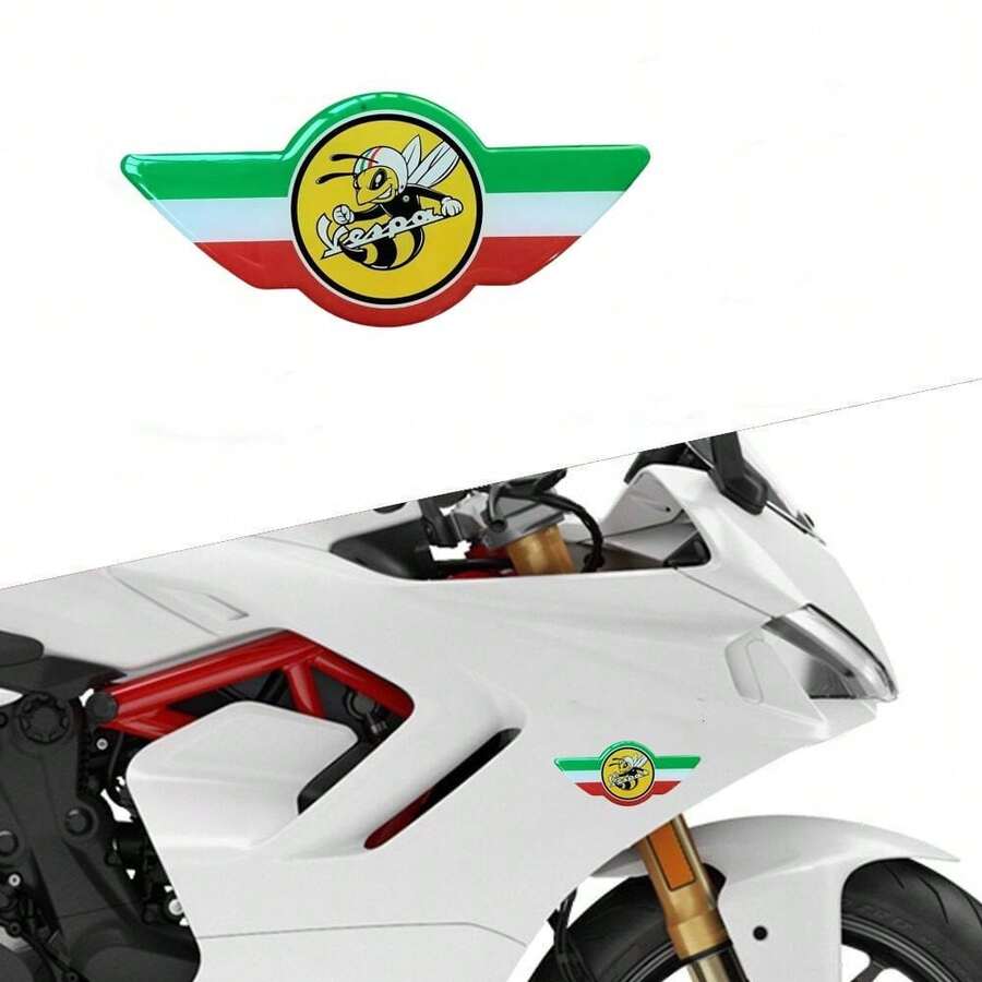 3D Resin Motorcycle Body Sticker For Vespa Decal - A - View 1