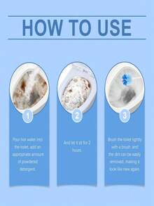 6/3/1PC Proszek do czyszczenia toalet, odpowiedni do czyszczenia toalet w łazience, usuwa brud, plamy z moczu i zapachy, proszek do czyszczenia gospodarstwa domowego, proszek czyszczący w piance (nowe i stare modele wysyłane losowo)