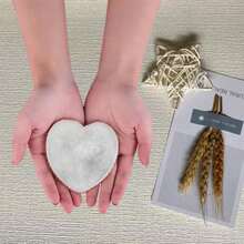 Nail Palette Agate Imitation Nail Blend Palette Nail Polish Color Blend Board Gold Edged Nail Holder Display Board Heart Shaped Cosmetic Blend Tool - 白色 - 查看 2