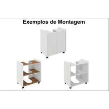 Eccos Bathroom Cabinet With Pedestal Sink - White - View 2