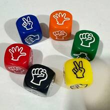 20Mm Solid Color Guessing Scissors Rock Cloth Dice Throwing Dice Party Game