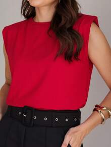 Women Tank Tops & Camis - Red - View 5