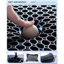 Enlarged 19.7" Gel Seat Cushion, Egg Gel Chair Pads For Wheelchair Pressure Coccyx Sciatica Pain Relief, Cooling Desk Seat Cushion For Kayak, Car, Office Chair Long Sitting[Black]-657741 - 黑色169145275英寸 - 查看 8