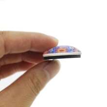 5入組隨機風格玻璃磁鐵，3.3cm水晶玻璃磁鐵附有啟發性詞語，家用辦公室裝飾用白板磁鐵，假日禮物 - 彩色 - 查看 11