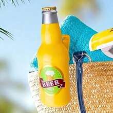 1pc Beach Towel Clip , Crocodile , Beer Bottle , Clownfish LeisureChair Towel Clamp , Large Plastic Clothes Clip , Prevent Towels FromBeing Blown Away , Suitable For Use On Beaches , Holiday SwimmingPools , Cruise Ships , And Terraces - Yellow - View 14