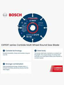 BOSCH EXPERT Muti-Material Cutting Wheel 110mm Saw Blade Carbide Tech Universal Brand Fit - Multicolor - View 4