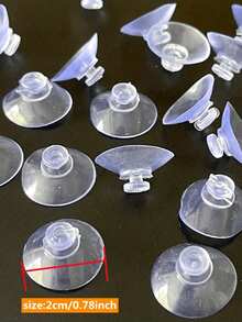 30个透明吸盘，PVC材质，适用于浴室墙面、汽车挡风玻璃，也可用于家居装饰和收纳。 - 無色 - 查看 4