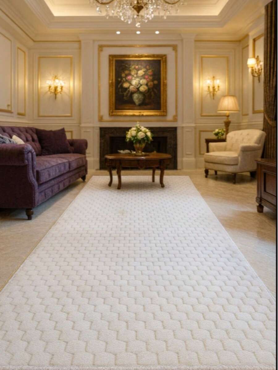 土耳其制造防滑凝胶地毯 - 防污、防静电、防过敏柔软地毯 - 尺寸有 50x80 厘米、80x150 厘米、100x150 厘米 - 薑色 - 查看 1