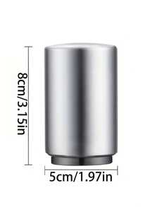 2-1 件套按压式开瓶器，不锈钢开瓶器，高级啤酒瓶盖开瓶器，自动向下施压，不伤瓶口，快速开启，小巧便携的开瓶器，适用于家庭酒吧、野餐、露营、啤酒节、圣诞节、新年、开罐器、开瓶器 - 彩色 - 查看 5
