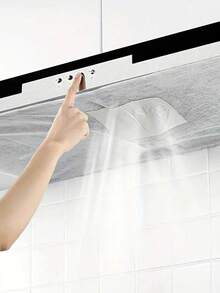12pcs/24pcs/36pcs Range Hood Filter Cloth Oil Suction Paper, Home, Daily, City, Kitchen, Cleaning, Protection
