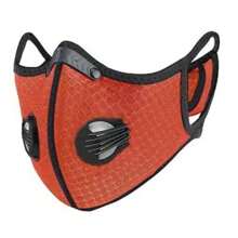 Motorcycle Dust Mask PM2.5 Breathable Mask Unisex Antifreeze Cold Resistant Outdoor Cycling Sports Windproof Mask - Orange - View 9