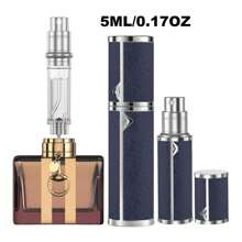 1 件奢华优雅便携式迷你可填充雾化器，底部填充设计，香水喷雾瓶，旅行香水瓶可填充，您的旅行和商务必需品