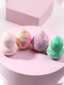 30个/套美妆海绵，化妆海绵粉扑，非乳胶材质，适用于散粉、液体、膏状和粉底液，柔软亲肤，适用于膏状和粉状化妆品，不含乳胶，干湿两用，专业美妆海绵，超柔软遮瑕海绵 - 彩色 - 查看 7