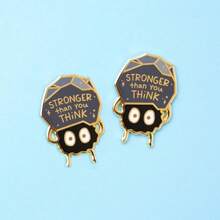 Stronger Than You Think Hard Enamel Pins Fashion Medals Ant Brooch Metal Lapel Pin Badge Backpack Accessories Jewelry Gift - A - 查看 3