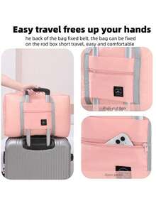 1/2 件可折叠旅行包男女通用收纳袋便携式女士手提包男士大容量行李包多功能旅行配件。便携式旅行多功能飞机包 - 轻松存放您的衣服旅行必需品假期行李袋行李箱旅行包女士