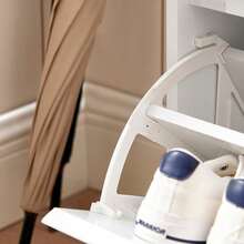 SoBuy FSR119-W, Hallway Shoe Bench Shoe Rack Shoe Cabinet With Seat Cushion And Flip-Drawer - 白色 - 查看 10