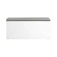 SoBuy FSR147-W, Hallway Shoe Bench Shoe Rack Shoe Cabinet With 2 Flip-Drawers And Seat Cushion