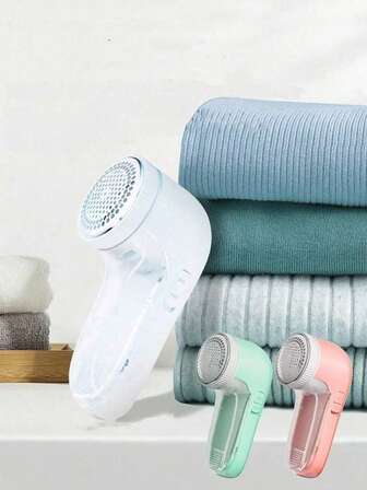 Portable USB Lint Remover, Home Handheld Fabric Shaver, Pink/Blue/White Fuzz Pill Trimmer For Winter Clothes