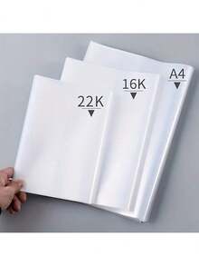 10pcs Transparent Ultra-Thin Book Covers, Lightweight Book Sleeves, Made Of PVC Leather Material, Suitable For Students To Use During The School Term