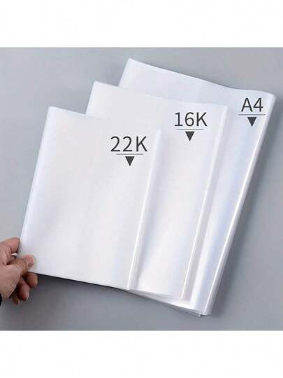 10 Stücke transparente ultradünne Buchschutzfolie, leichter Bucheinband aus PVC-Leder, geeignet als Bucheinband für Schüler während der Schulzeit