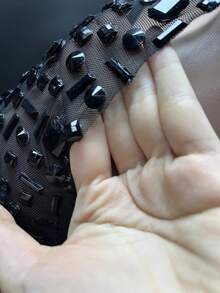 Trade Black Perspective Mesh Sleeveless Long Dress - For Singer, Hosting Party Events Robe De Soiree Elegante Pour Femme Vestito - Hồng - Xem 7