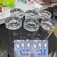 280ml Straight Glass Water Cup, Breakfast Milk Cup, Cold Drink Juice Cup, Thickened Tea Cup, Beer Cup,Long Handled Cup Brush, Bottle Brush,Cup And Brush Set