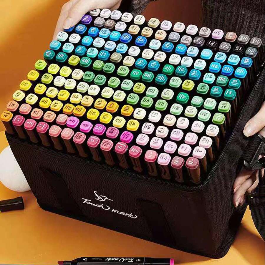 24/36/40/48/60/80 Colors Dual Tip Marker Pen/Art Painting/Watercolor/School Supplies Back To School - 120色/套 - 查看 1